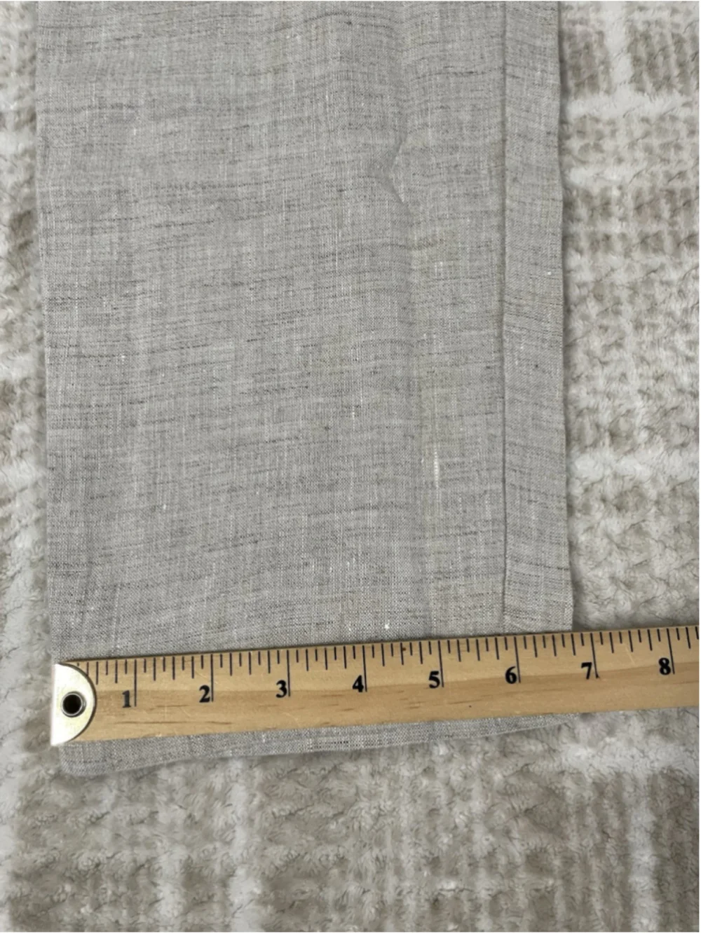 Mango MNG Oyster Trouser Mens 34X32 Slim Fit Pants Linen Beige Coastal Resort